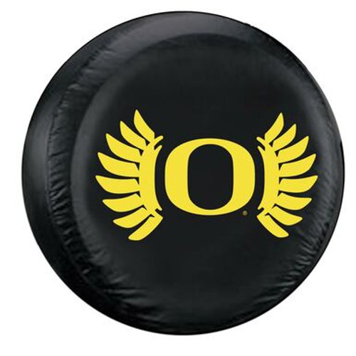 Oregon Ducks Tire Cover Large Size Black