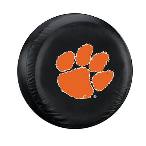 Clemson Tigers Tire Cover Standard Size Black