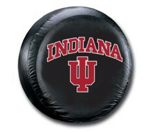 Indiana Hoosiers Tire Cover Standard Size Black