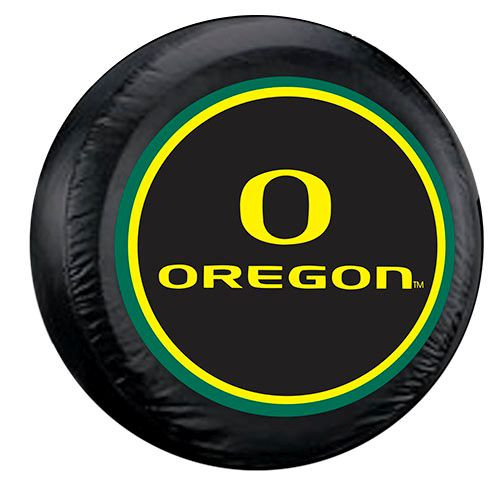 Oregon Ducks Tire Cover Standard Size Black