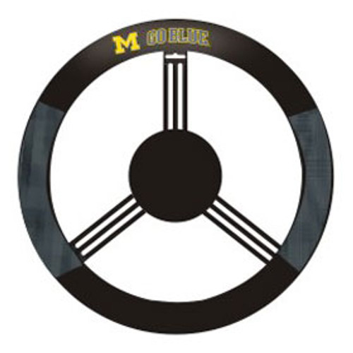 Michigan Wolverines Steering Wheel Cover Mesh Style