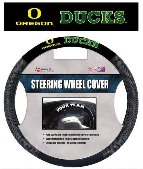 Oregon Ducks Steering Wheel Cover Mesh Style