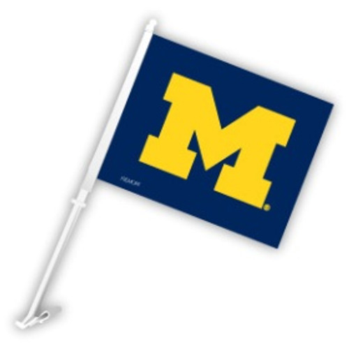 Michigan Wolverines Car Flag