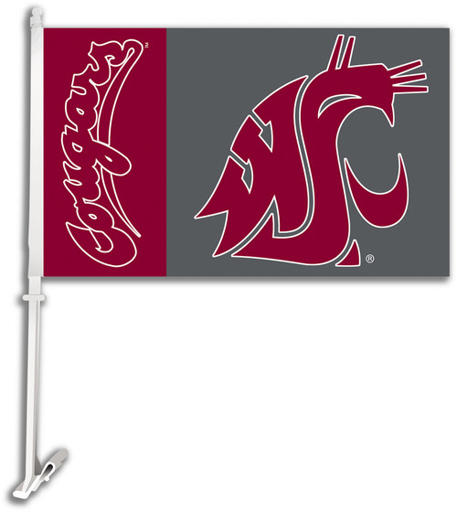 Washington State Cougars Car Flag