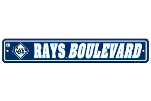 Tampa Bay Rays Sign 4x24 Plastic Street Sign