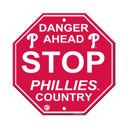 Philadelphia Phillies Sign 12x12 Plastic Stop Sign