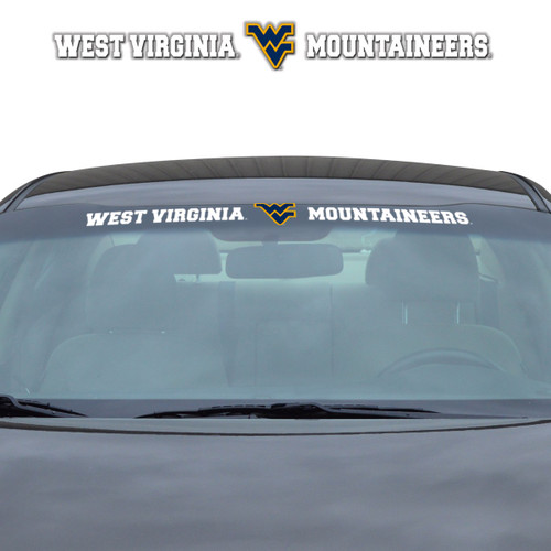 West Virginia Mountaineers Windshield Decal Primary Logo and Team Wordmark