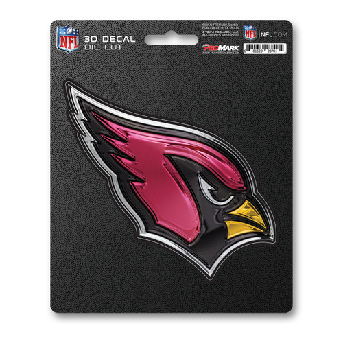 Arizona Cardinals 3D Decal Cardinal Head Primary Logo Red