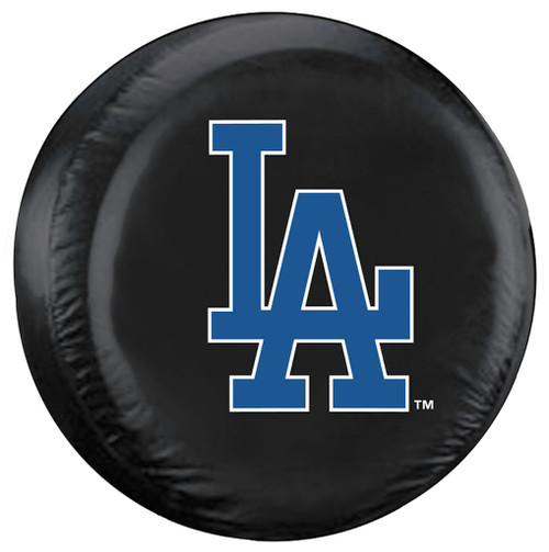 Los Angeles Dodgers Tire Cover Standard Size Black