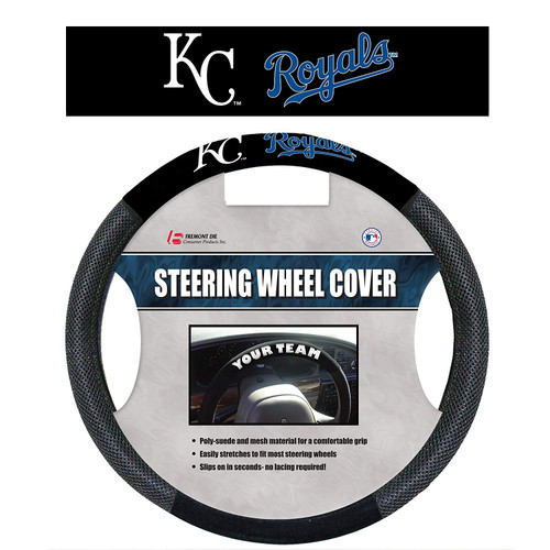 Kansas City Royals Steering Wheel Cover Mesh Style