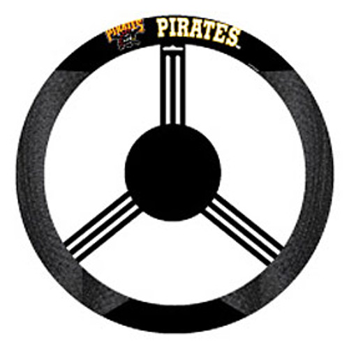 Pittsburgh Pirates Steering Wheel Cover Mesh Style