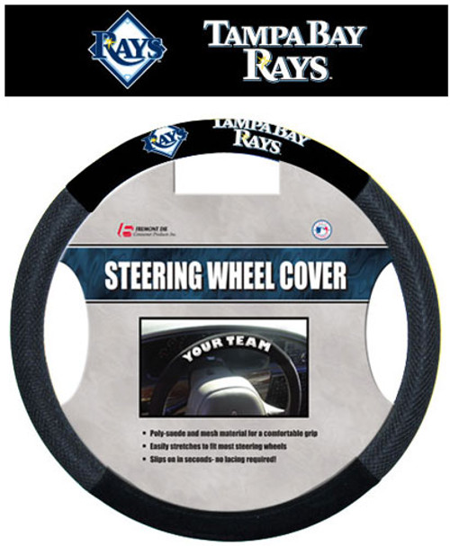 Tampa Bay Rays Steering Wheel Cover Mesh Style