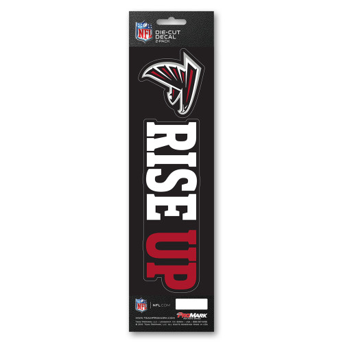 Atlanta Falcons Team Slogan Decal Primary Logo & Team Slogan Red, Black