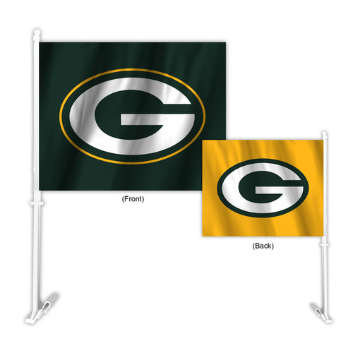 Green Bay Packers Flag Car Style Home-Away Design