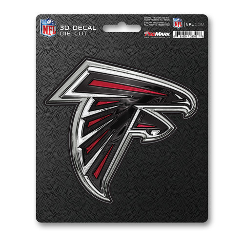 Atlanta Falcons 3D Decal Falcon Primary Logo Red & Black