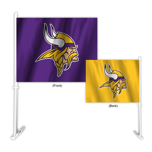 Minnesota Vikings Flag Car Style Home-Away Design