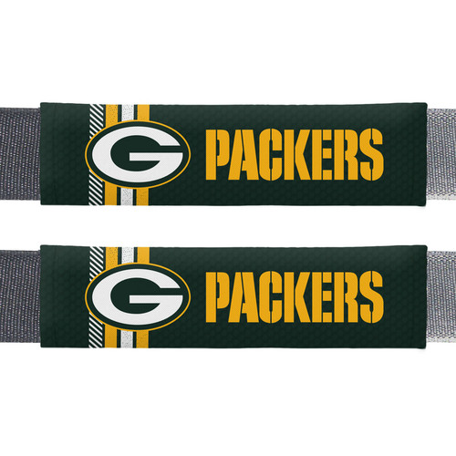 Green Bay Packers Seat Belt Pads Rally Design