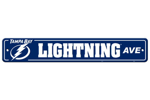 Tampa Bay Lightning Sign 4x24 Plastic Street Sign