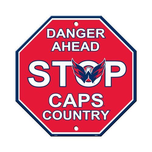 Washington Capitals Sign 12x12 Plastic Stop Sign
