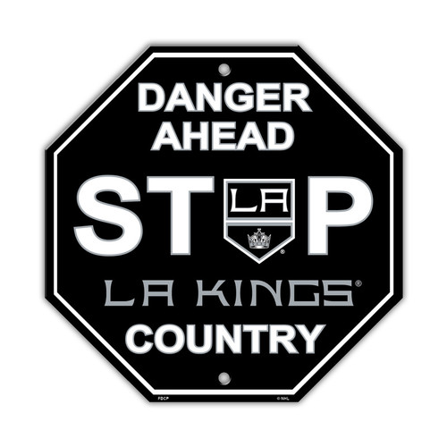 Los Angeles Kings Sign 12x12 Plastic Stop Sign