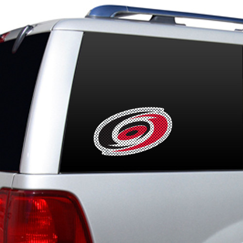 Carolina Hurricanes Window Film 12 Inch Die Cut