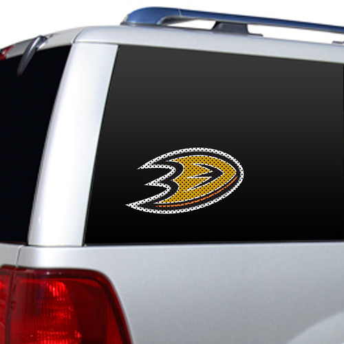 Anaheim Ducks Window Film 12 Inch Die Cut