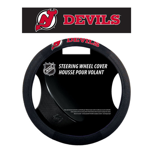 New Jersey Devils Steering Wheel Cover - Mesh