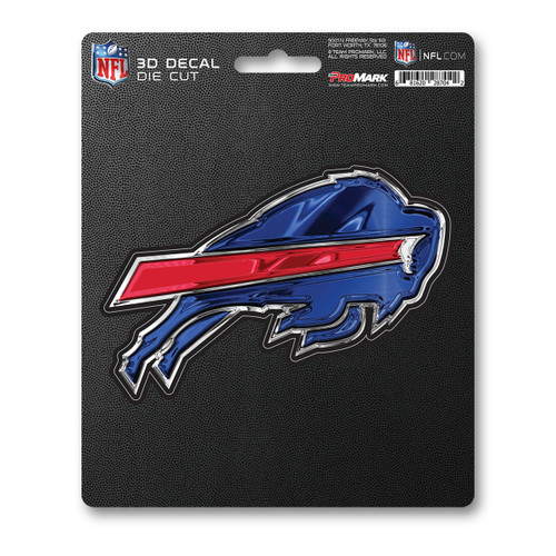 Buffalo Bills 3D Decal Buffalo Primary Logo Blue & Red