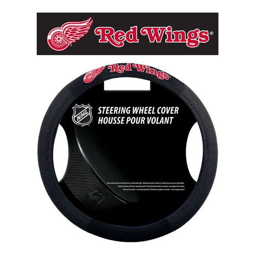 Detroit Red Wings Steering Wheel Cover Mesh Style