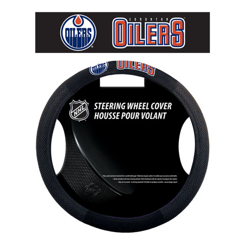 Edmonton Oilers Steering Wheel Cover Mesh Style