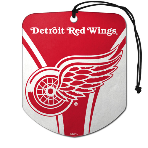Detroit Red Wings Air Freshener 2-pk "Winged Wheel" Primary Logo & Wordmark