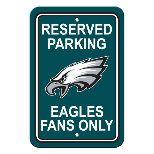 Philadelphia Eagles 12 in. x 18 in. Plastic Reserved Parking Sign