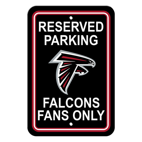 Atlanta Falcons 12 in. x 18 in. Plastic Reserved Parking Sign
