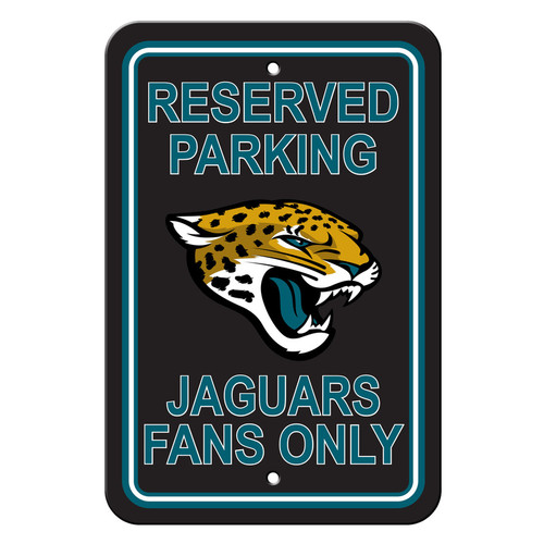 Jacksonville Jaguars 12 in. x 18 in. Plastic Reserved Parking Sign