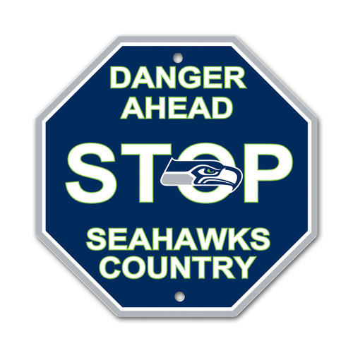 Seattle Seahawks Sign 12x12 Plastic Stop Sign