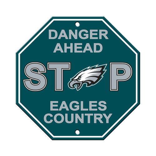 Philadelphia Eagles Sign 12x12 Plastic Stop Sign