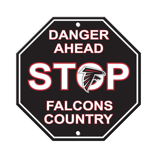 Atlanta Falcons Sign 12x12 Plastic Stop Sign