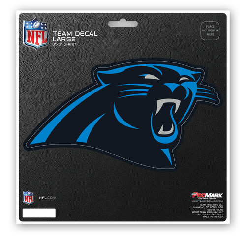 Carolina Panthers Large Decal Panther Primary Logo Black & Blue