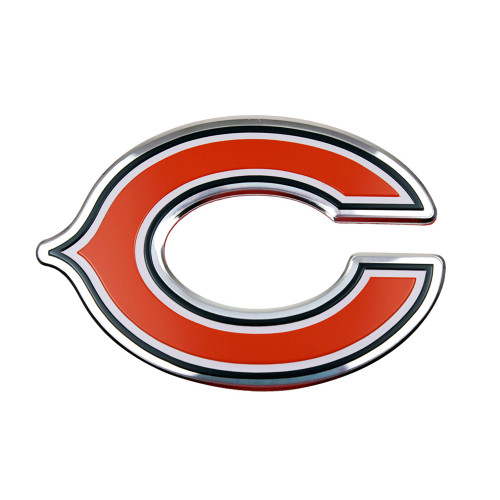 Chicago Bears Embossed Color Emblem "C" Logo Orange