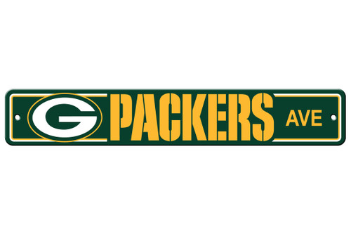 Green Bay Packers 4x24 Plastic Street Sign