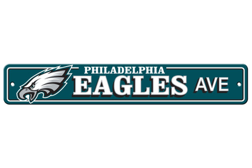 Philadelphia Eagles Sign 4x24 Plastic Street Sign