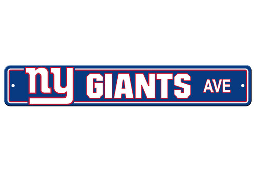 New York Giants Sign 4x24 Plastic Street Sign