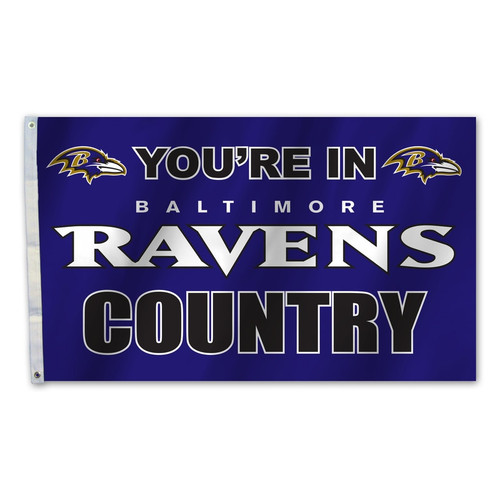 Baltimore Ravens Flag 3x5 Country