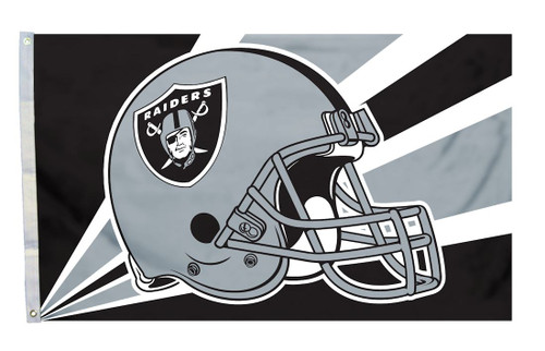 Las Vegas Raiders Flag 3x5 Helmet Design