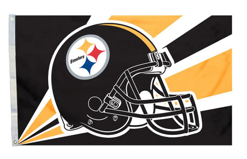 Pittsburgh Steelers Flag 3x5 Helmet Design