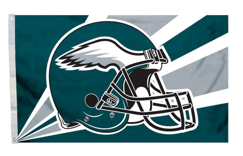Philadelphia Eagles Flag 3x5 Helmet Design