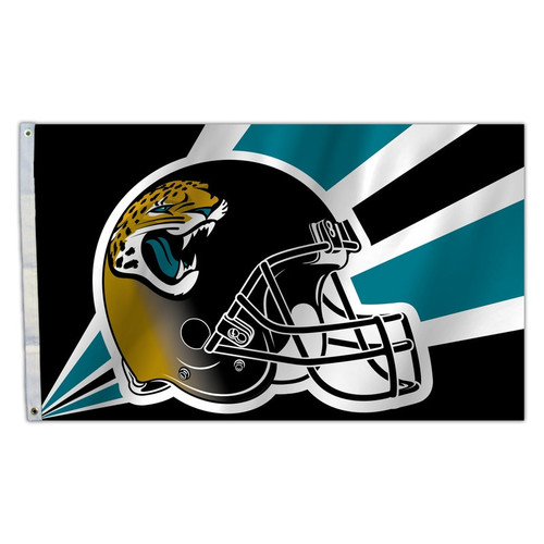 Jacksonville Jaguars Flag 3x5 Helmet Design