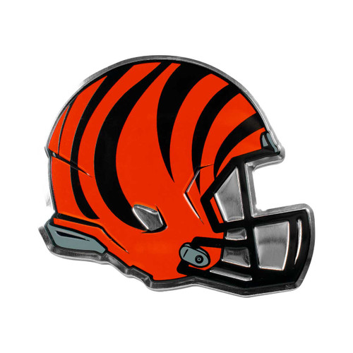 Cincinnati Bengals Embossed Helmet Emblem "Striped Helmet" Logo