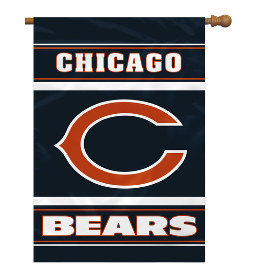 Chicago Bears Banner 28x40 House Flag Style 2 Sided