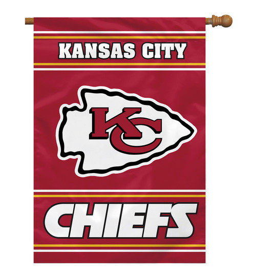Kansas City Chiefs Banner 28x40 House Flag Style 2 Sided